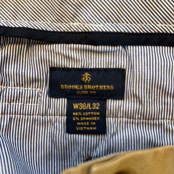 Brooks, Brothers, Cotton, classic chinos. Clark fit. - Picture 4 of 6